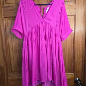 Mustard Seed Hot Pink Flowy Size Small Dress
